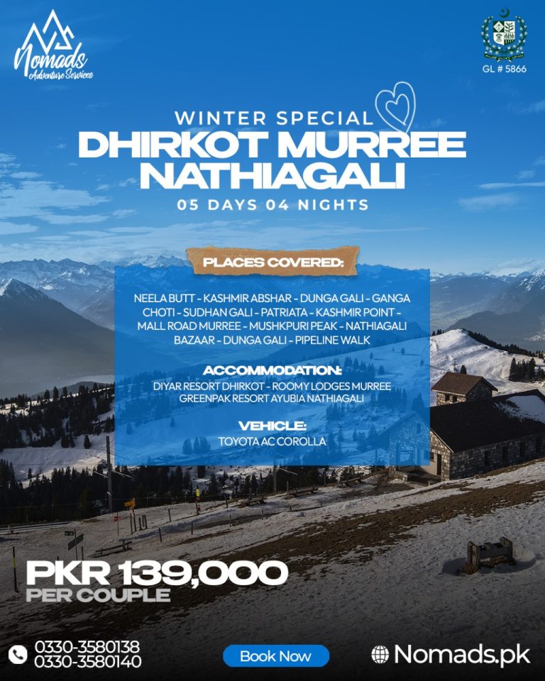 05 Days 04 Nights Dhirkot , Murree & Nathia Gali