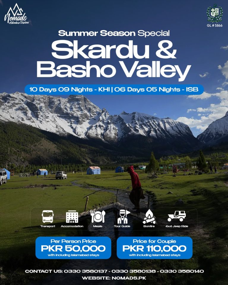Skardu with Basho Valley – 06 Days From Islamabad – 10 Days From Karachi
